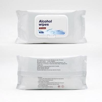 75% alcohol anti-bacterial wet wipes